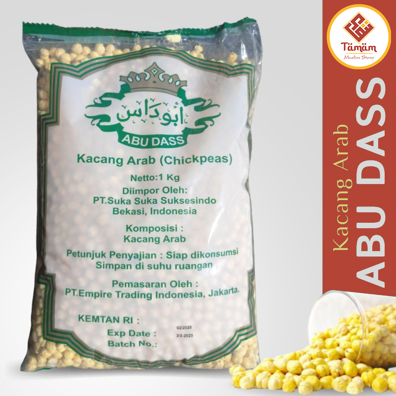 

Kacang Arab Abu Dass Chickpeas 1 Kg