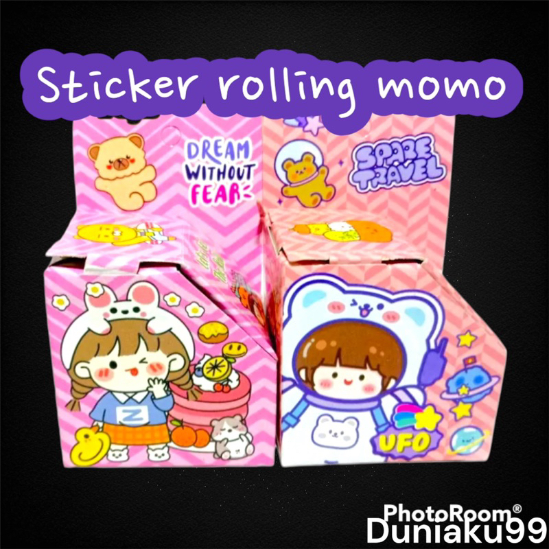 

sticker stiker rolling tempel hologram / stiker roll / mainan edukasi / stiker tempel