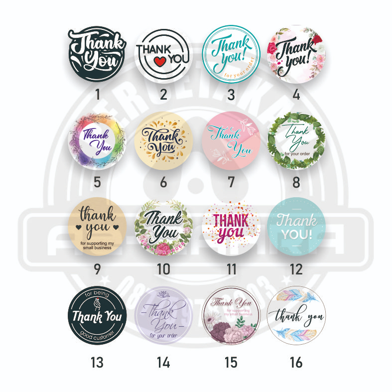 

Stiker Thank You 108 pcs