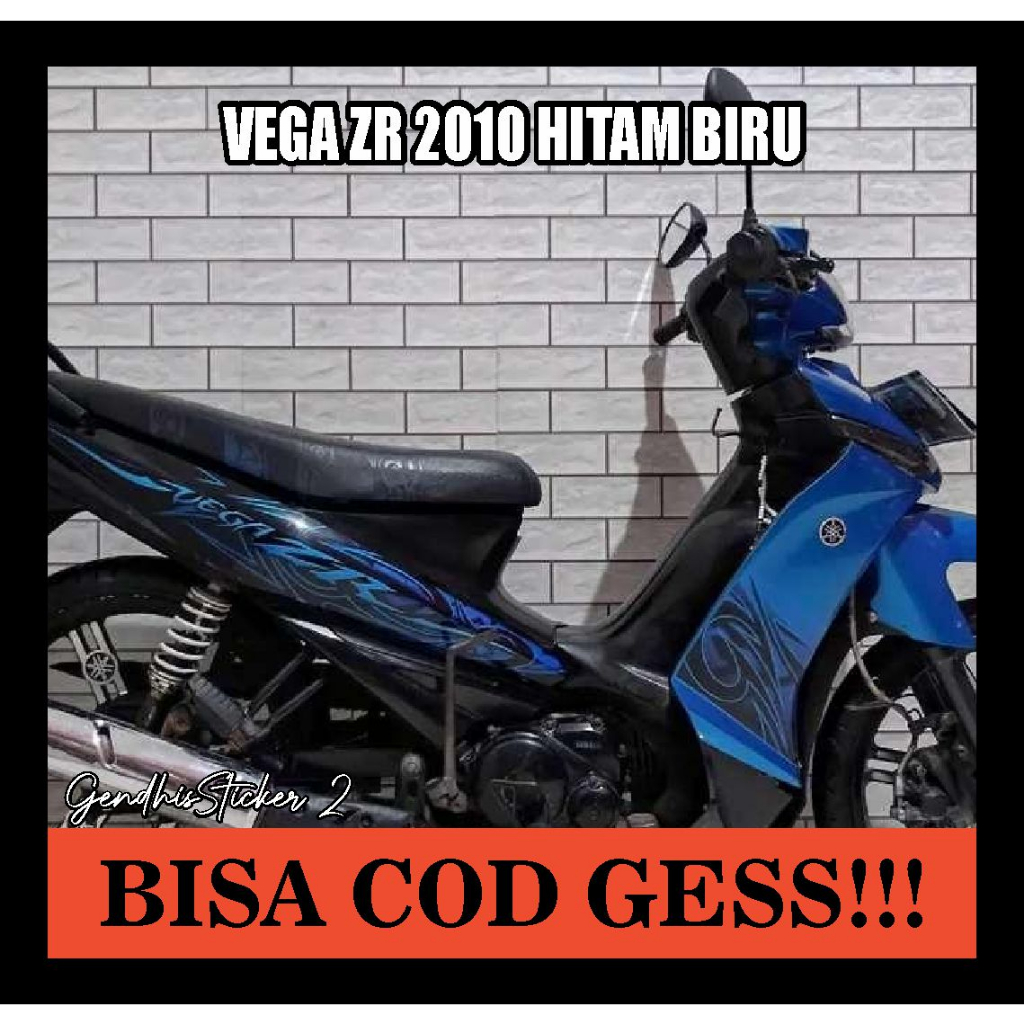 striping yamaha vega zr 2010 hitam biru