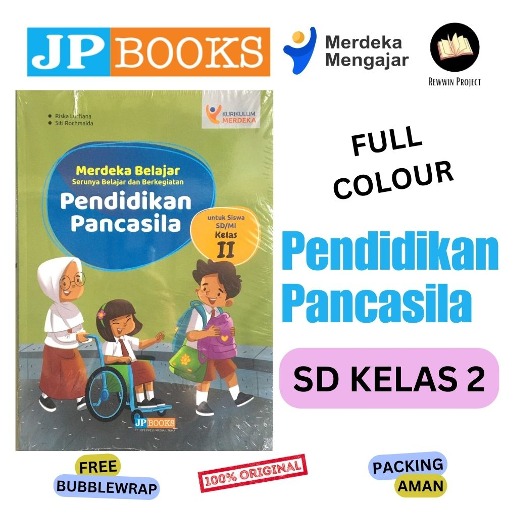 Buku Pendidikan Pancasila PPKN SD Kelas 2 Kurikulum Merdeka - Merdeka Belajar JP Books