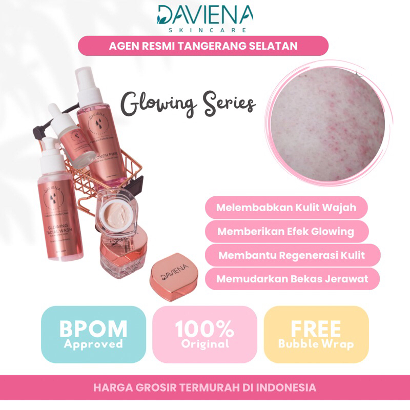 DAVIENA SKINCARE - GLOWING SERIES | Paket Glowing Daviena