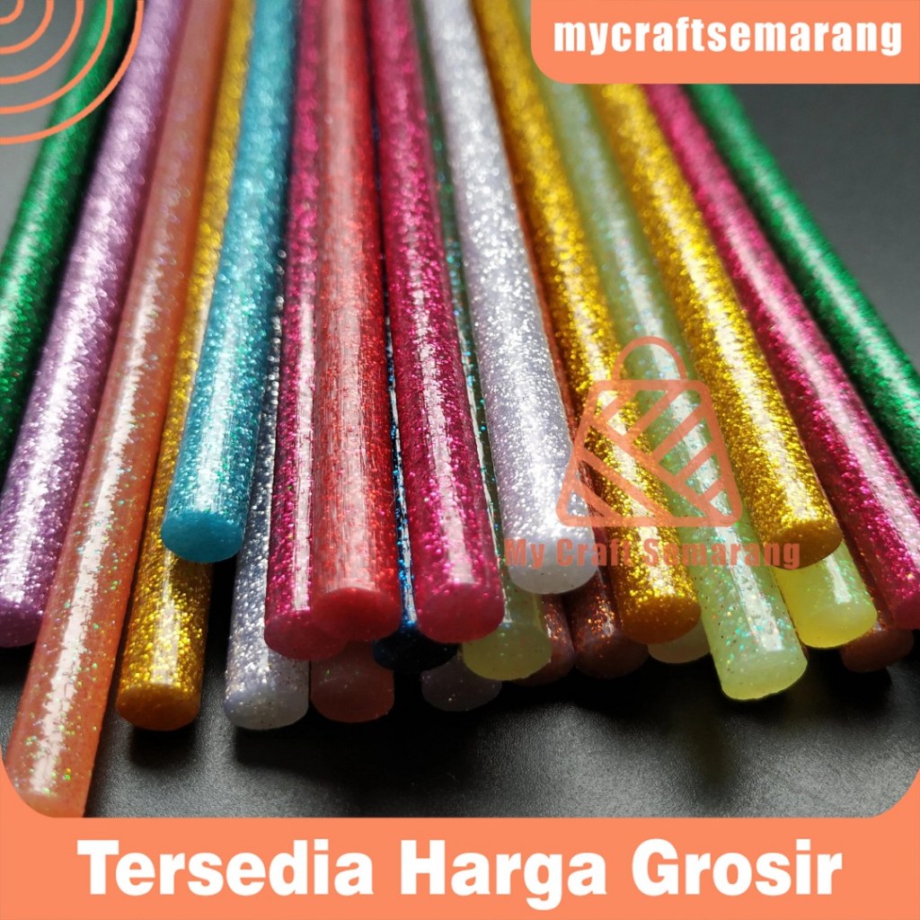 

REFILL LEM TEMBAK / LEM LILIN GLITTER WARNA 100 GRAM