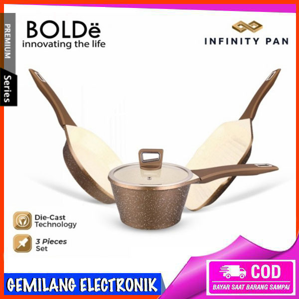 PANCI SET BOLDe Super Infinity Pan 3+1 Set Super Pan