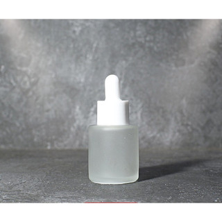 (MINIMAL 20 PCS) BOTOL RF 20ML FROSTED PIPET RING PUTIH / BOTOL KACA FROSTED RF 20ML BOTOL SERUM RF 