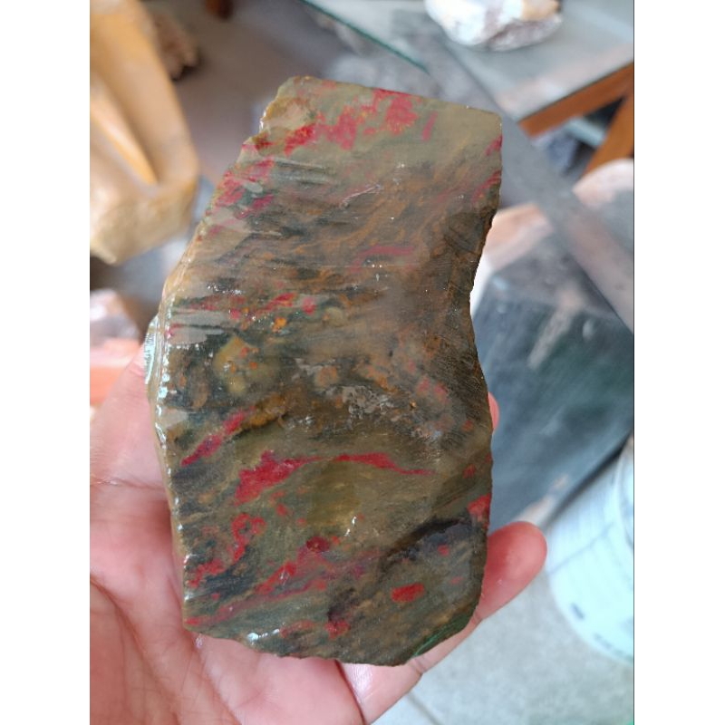 Batu bahan pancawarna garut merah jreng 8J