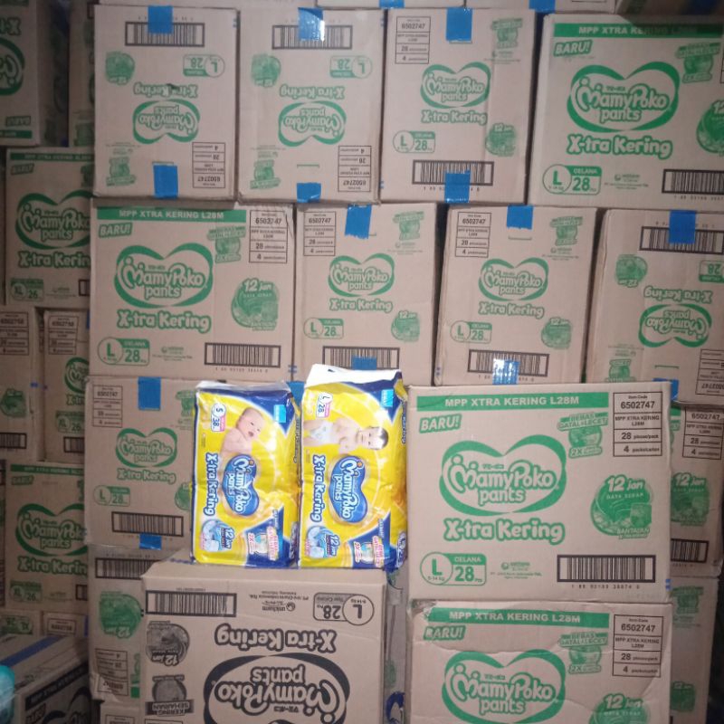 Mamypoko standar Xtra kering Grosir 1 duz/ karton