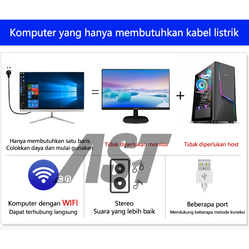 PC komputer gaming full set Core i7 baru ram8g+512SSD  22/24 inch Mouse+keyboard Gratis Desain/Kasir/Coding Gratis kemasan rangka kayu + garansi 1 tahun-5