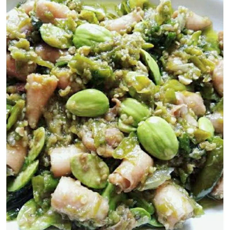 

Sambal Cumi Pete Cabe ijo 150 gram sambal Khas Minang