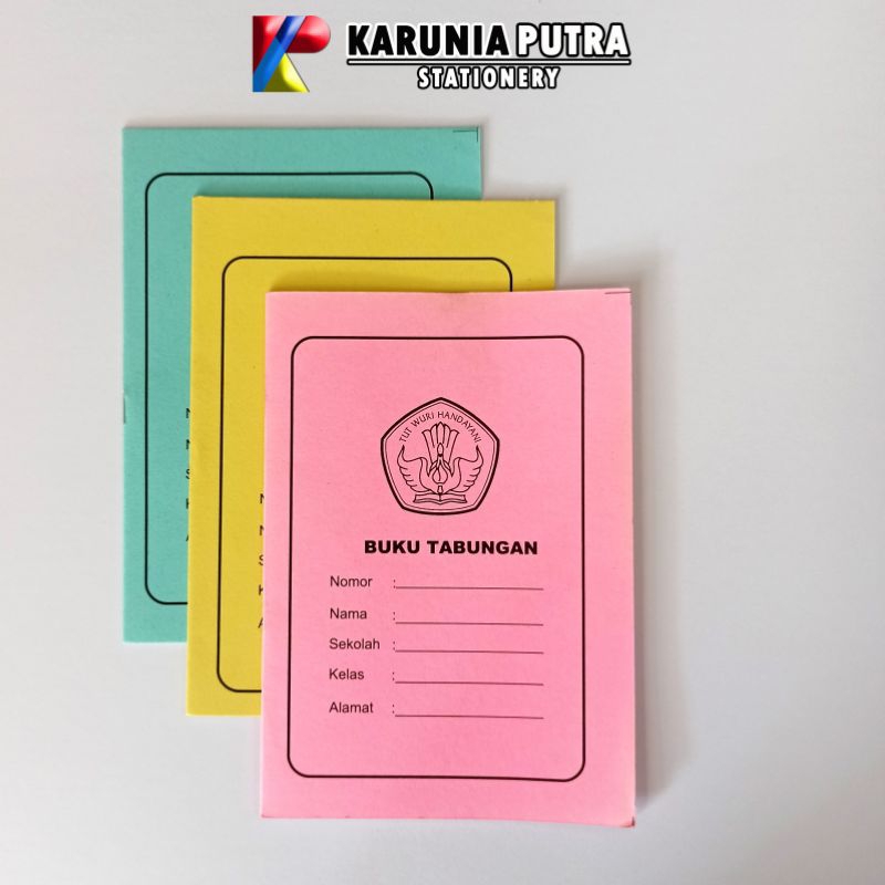 

Buku Tabungan Sekolah dasar Warna warni
