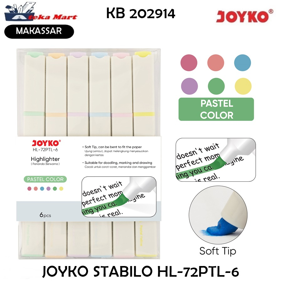 

[SET/6PCS] JOYKO TEXTLINER HL-72PTL-6 PENANDA
