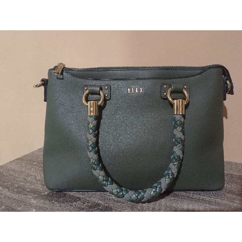 Preloved tas ELLE original 41069 top hand bag sling bag