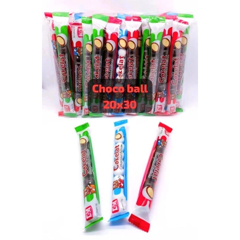 

Permen Cemilan Snack Coklat Choco Ball Bola Coklat (isi 30 pcs)