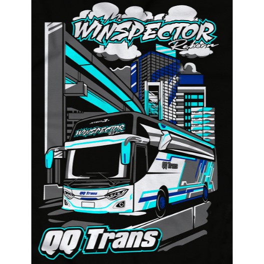 5 PCS STIKER BUSMANIA QQ TRANS WINSPECTOR