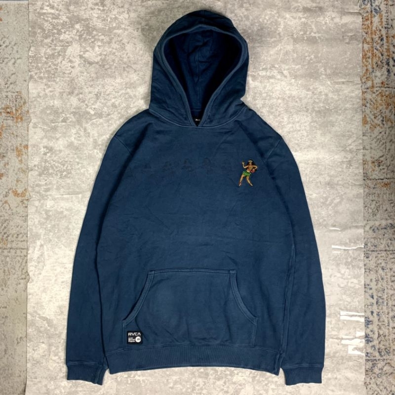 Hoodie Rvca Original Hula Hawaii Navy