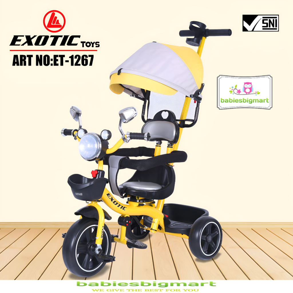 SEPEDA ANAK RODA TIGA 3 TRICYCLE EXOTIC ET 1263 , ET 1262 , ET 1267 , ET 1268 , ET 1269 , ET 1261 1