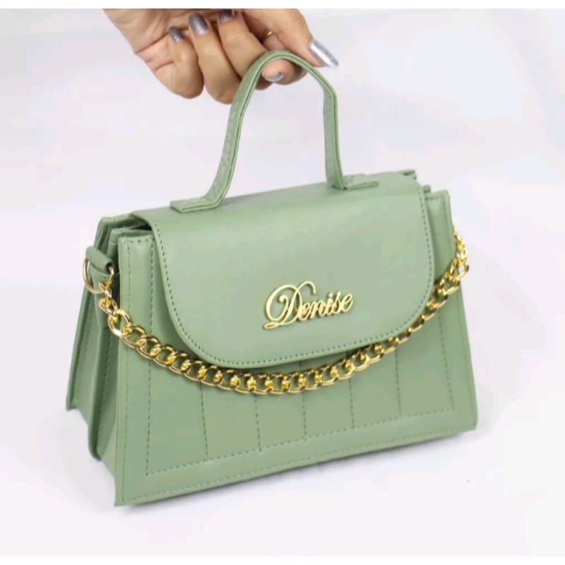 tas selempang wanita rantai gold denisse slinbag wanita kekinian tas simple tas mewah