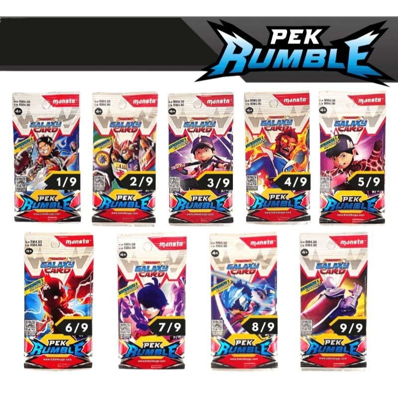 BoBoiBoy Galaxy Card: Pek Rumble (54 Kad)