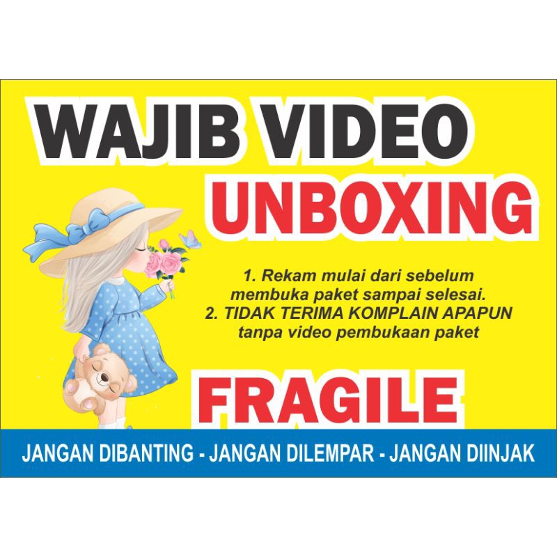 

stiker wajib video unboxing