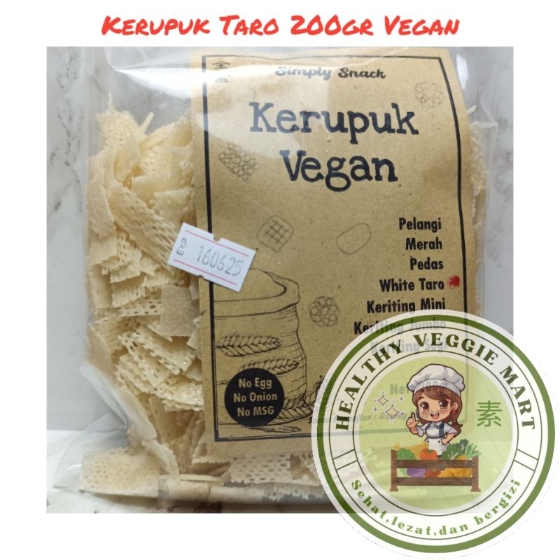 

Kerupuk Vegetarian White Taro 200gr / Krupuk Vegetarian / Kerupuk Vegan Simply Snack