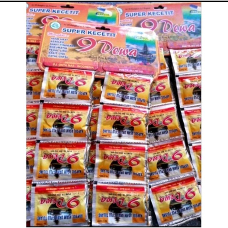 Kapsul Sembilan 9 Dewa Asam Urat Pegalinu Original