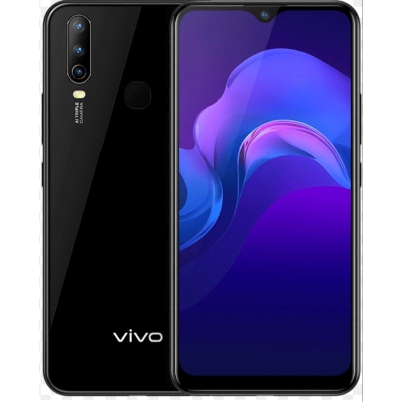 HP Vivo Y12 Ram 3/32gb warna Hitam