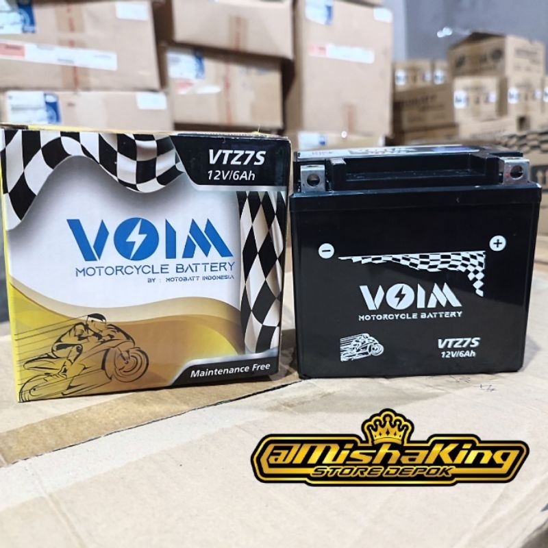 Aki kering VOIM VTZ7S vario 150 new 125 nmax new satria fu150