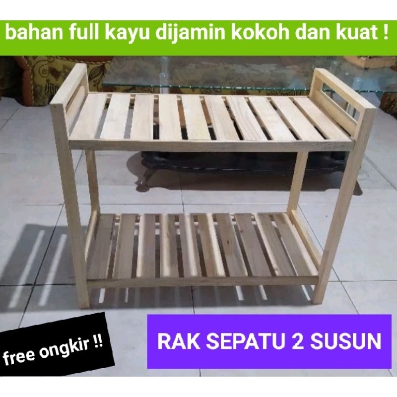 rak sepatu 2 tingkat, rak dapur, rak serbaguna