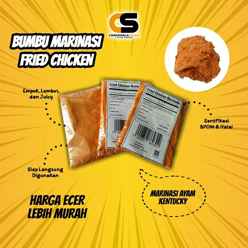 

[ECER] BUMBU MARINASI AYAM FRIED CHICKEN | BUMBU AYAM KRISPI | BUMBU BIANG | BUMBU AYAM KFC | KHUSUS INDUSTRI