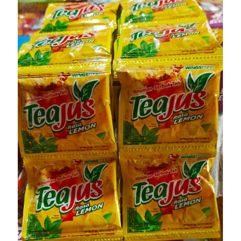 

Teajus lemon 1 pak ( isi 6 renceng )