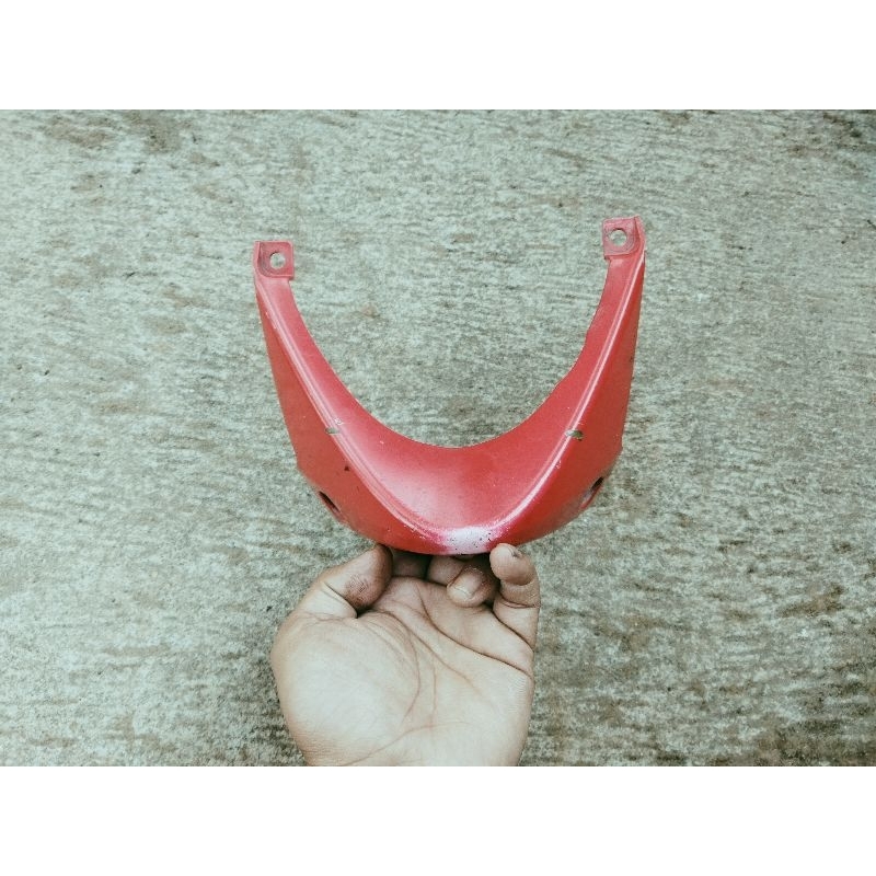 Cover Pelindung Bawah Mesin Honda Supra 125, Undercowl Honda Supra X 125 Old Original Merah Copotan 