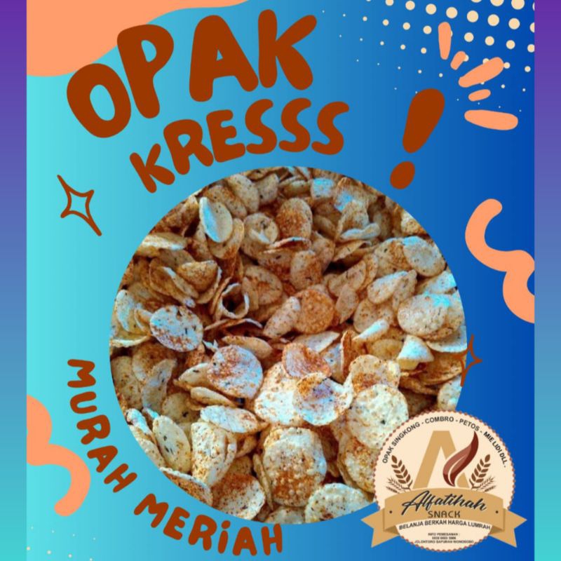 

CAMILAN ENAK !!! 500 GRAM OPAK KOIN PEDAS GURIH SIAP KONSUMSI/MATANG.