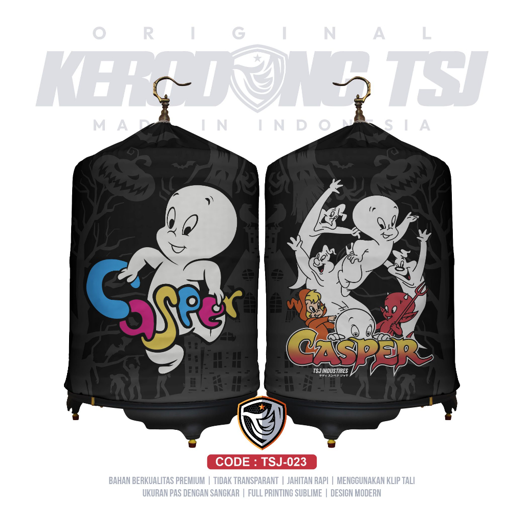 Kerodong Murai Casper No. 2 Full Printing Kerodong TSJ