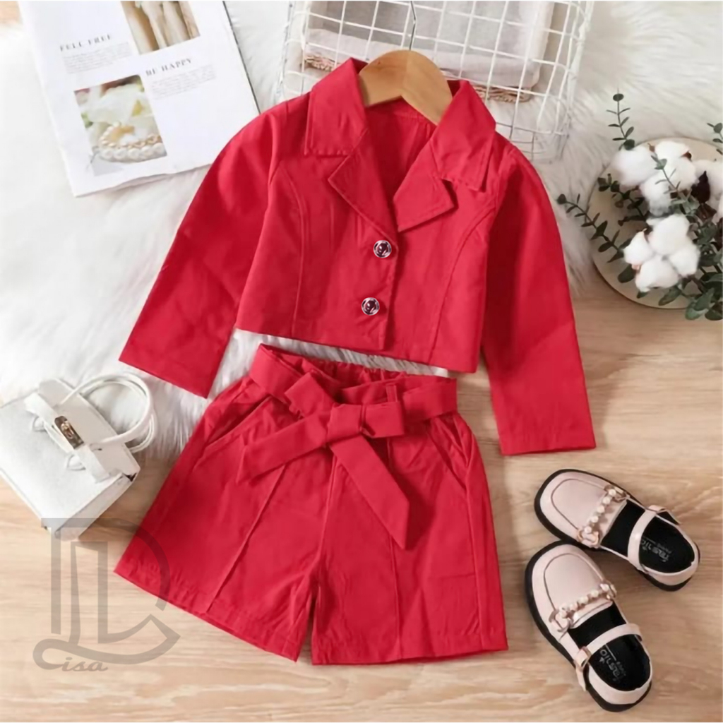 D4 BAJU ANAK PEREMPUAN LAISIE / BLAZER ANAK SMLXL