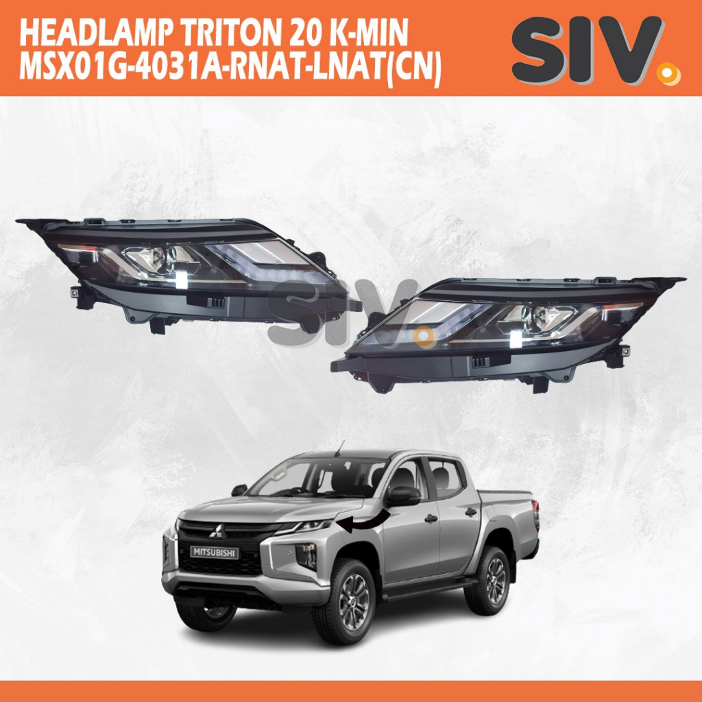 Headlamp Lampu Depan LED Head Lamp Mitsubishi New Triton 2020