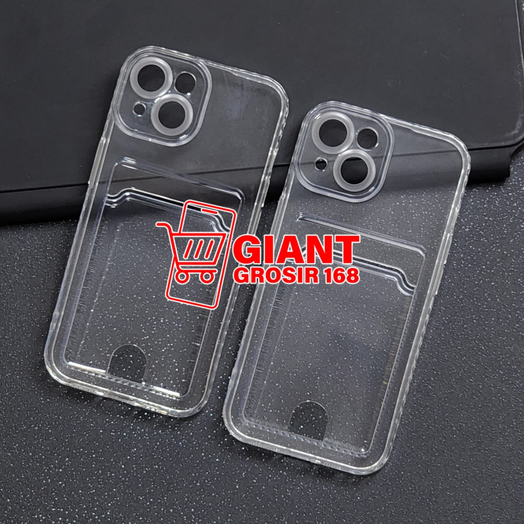 IPHONE 15 IPHONE 15 PRO IPHONE 15 PLUS IPHONE 15 PRO MAX CLEAR CARD CASE SLOT KARTU CASE IPHONE 15 I