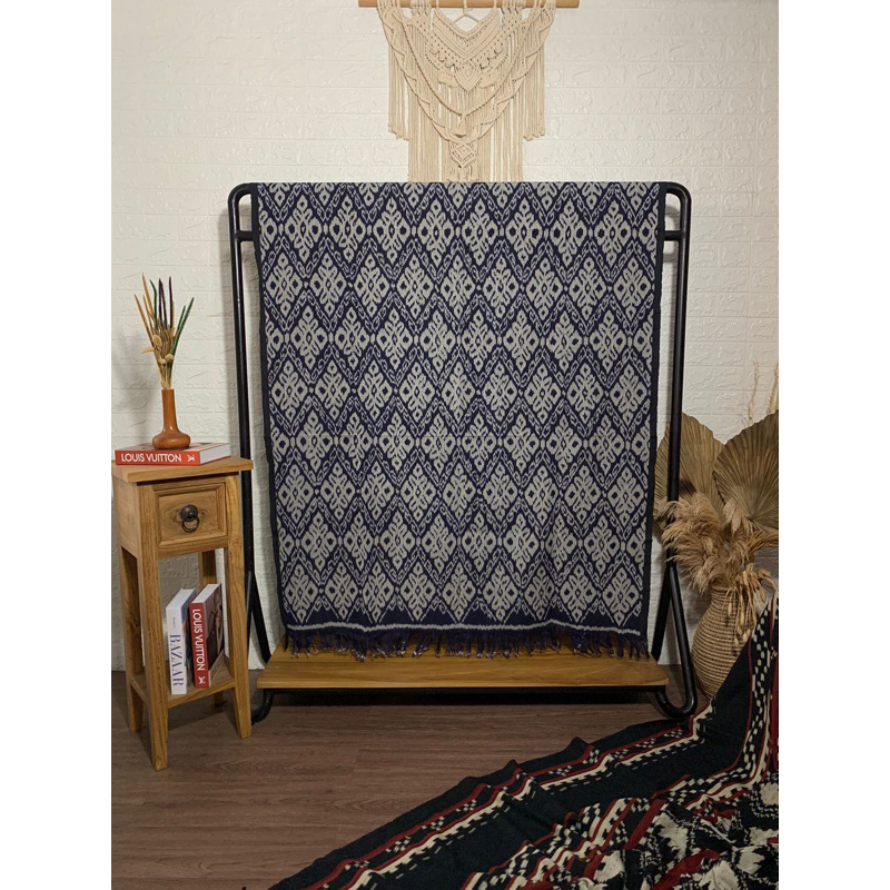 KAIN TENUN BLANKET ORIGINAL DITENUN MENGGUNAKAN ALAT TENUN BUKAN MESIN TERMURAH