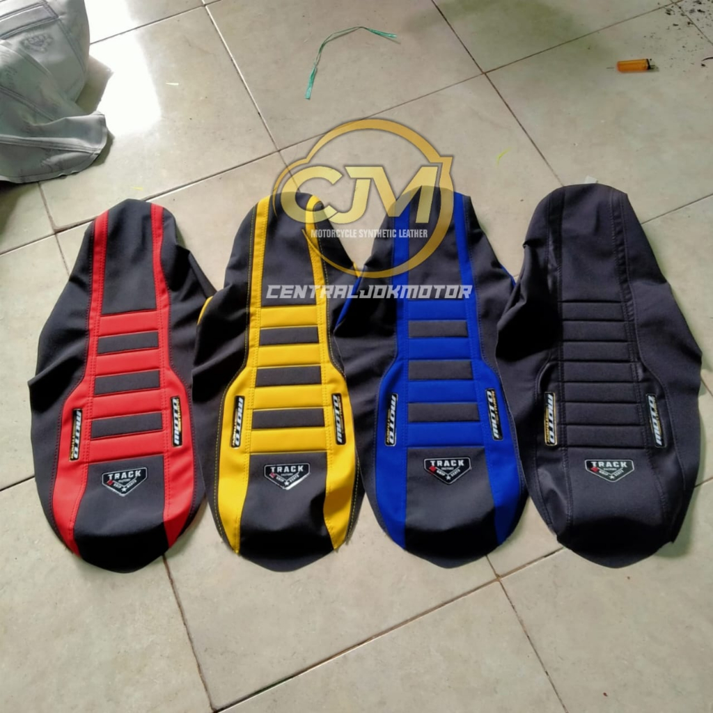 cover sarung jok crf,wr15,klx,ktm,dll bahan press amplas supermoto