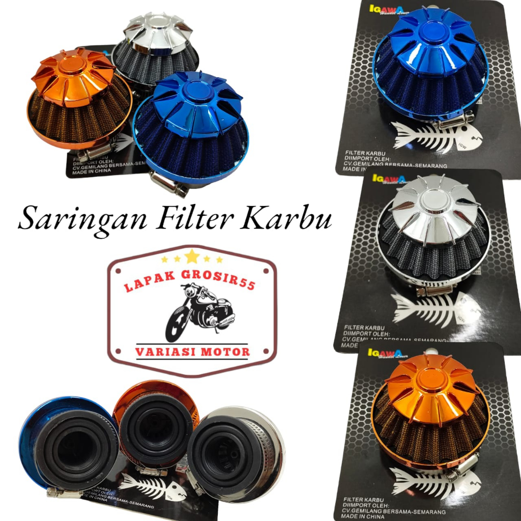 SARINGAN FILTER KARBU MAHKOTA SARING FILTER KARBU VARIASI UNIVERSA;