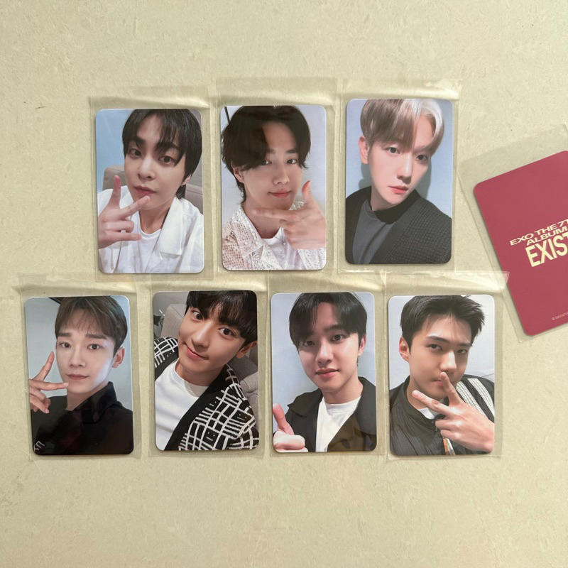 Photocard EXO EXIST Cream Soda / Lucky draw album PC Benefit / POB Everline (Baekhyun Chanyeol Sehun