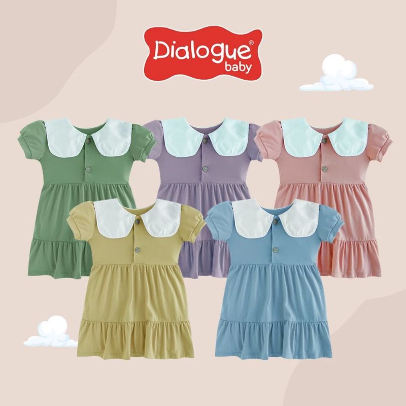 Dialogue Baby Yuri Collar Baju Anak Bayi Dress Bahan Adem
