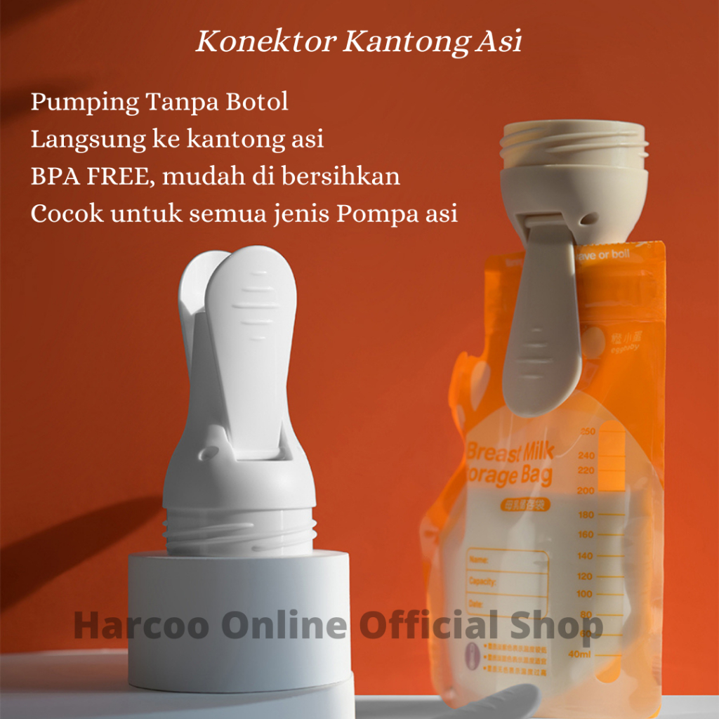 HARCOO ONLINE - Klip Konektor Kantong Asi untuk semua pompa asi