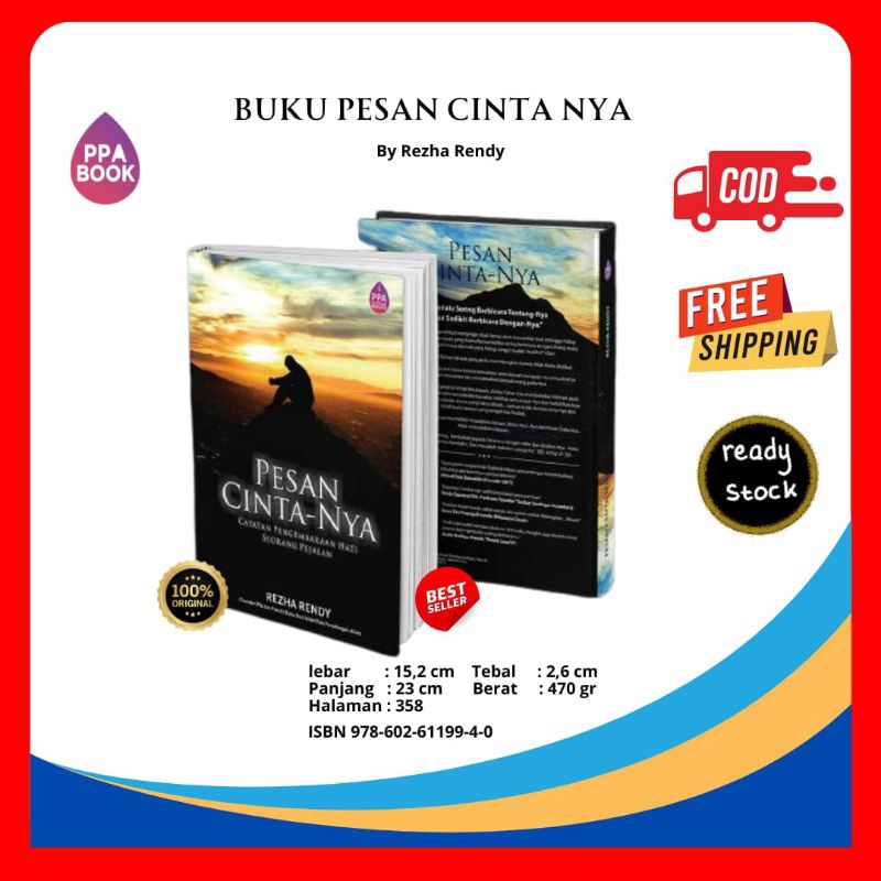 buku pesan cintanya by rezha rendy original ppa book