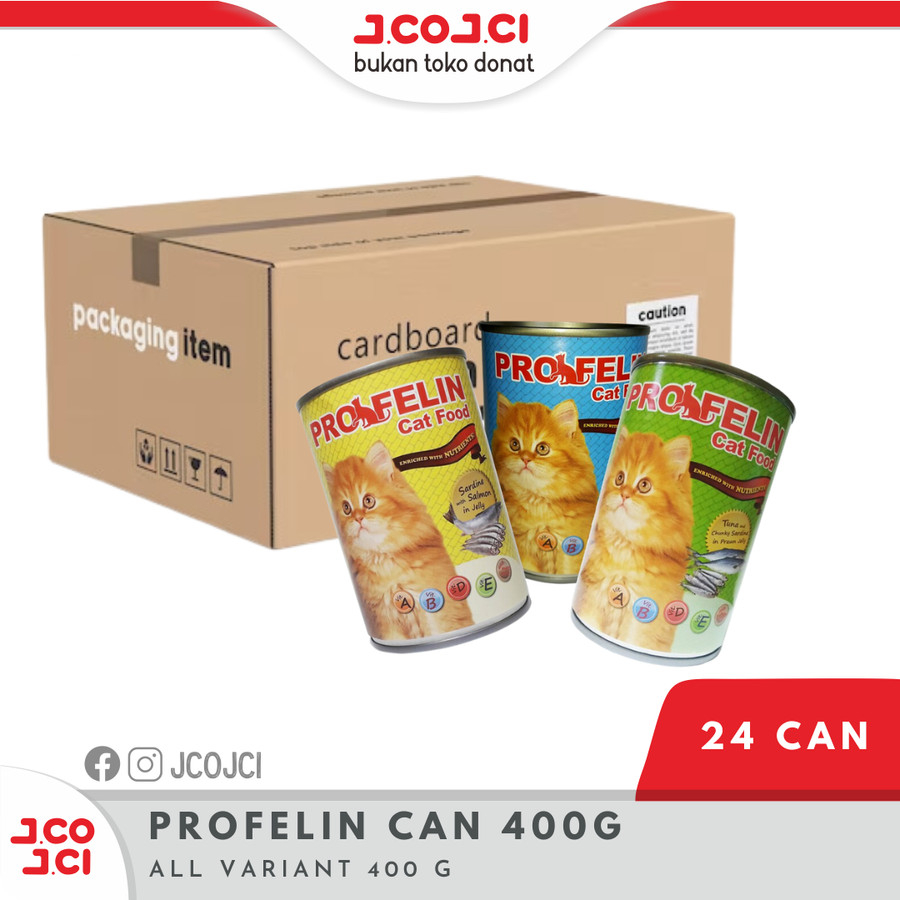 Profelin Kaleng 400gr / Profelin Cat 1 Dus Box isi 24 - Makanan Kucing