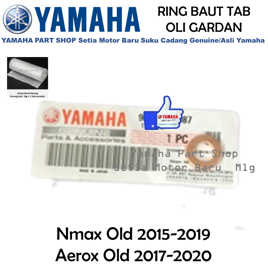 Ring Baut Tab Oli Gardan Aerox N Max Nmax Old Asli Yamaha Setia Motor Baru