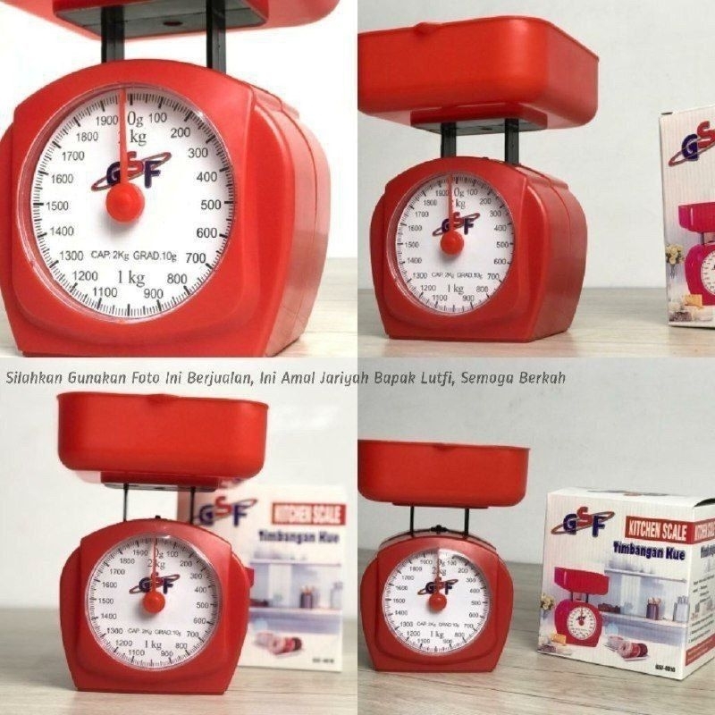 (Merk GSF) Timbangan Dapur / Timbangan Merah / Timbangan Kue GSF-4016