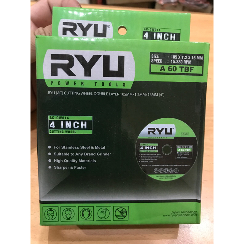 MATA GURINDA POTONG BESI 4 INCH RYU