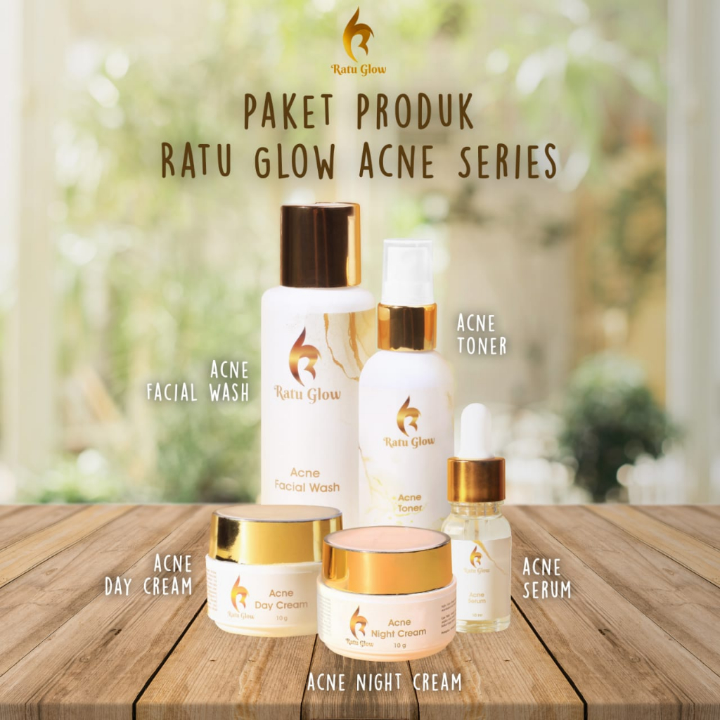 RATU GLOW SKINCARE PAKET BRIGHTENING &amp; ACNE ORIGINAL PENCERAH WAJAH RATU GLOW