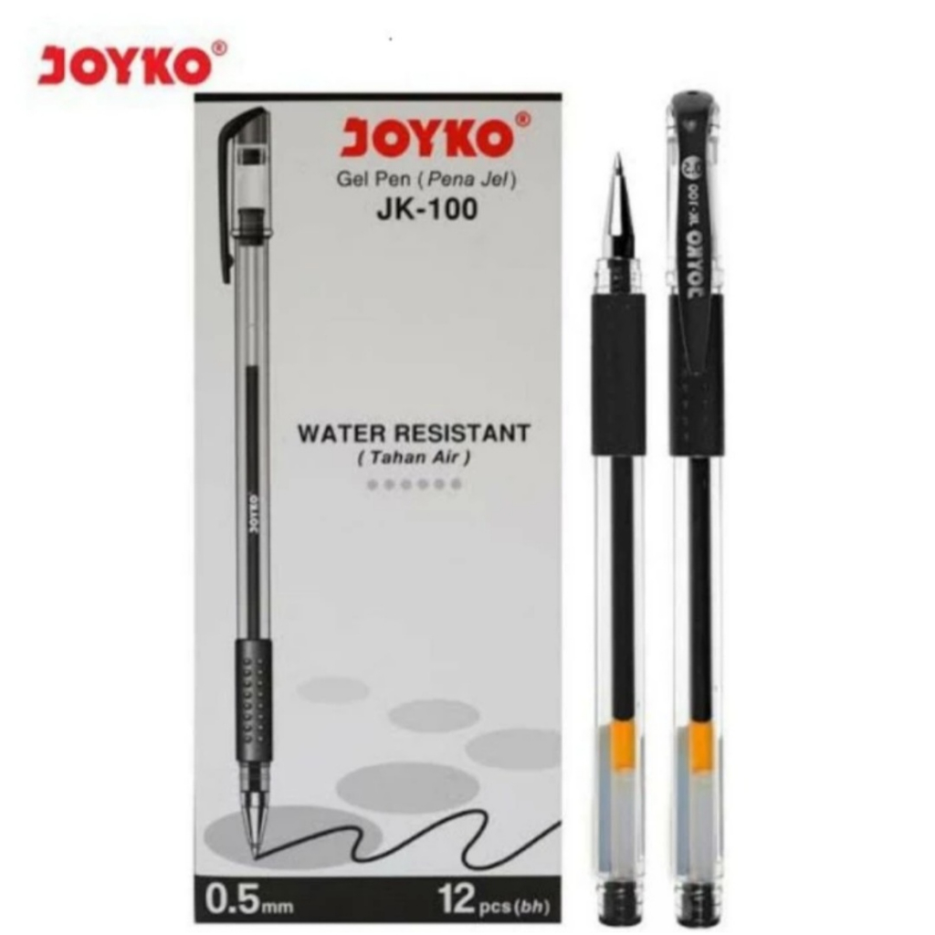 

Gel Pen / Pulpen / Pena Joyko JK-100 0.5 mm ( Lusinan = 12 Pcs )