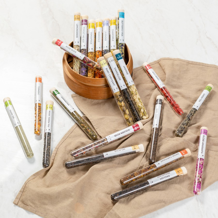 

Flower Tea Tube 2 Souvenir Teh Bunga Tabung Botol Hampers Gift Premium - Matcha Pandan Peppermint Ginger